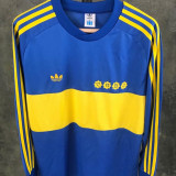 1981 Boca Home Retro Long Sleeve Soccer Jersey