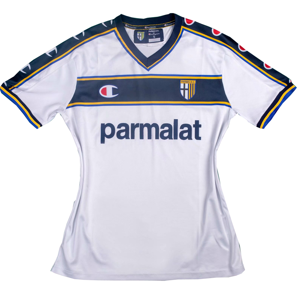 2002/03 Parma Away White Retro Soccer Jersey