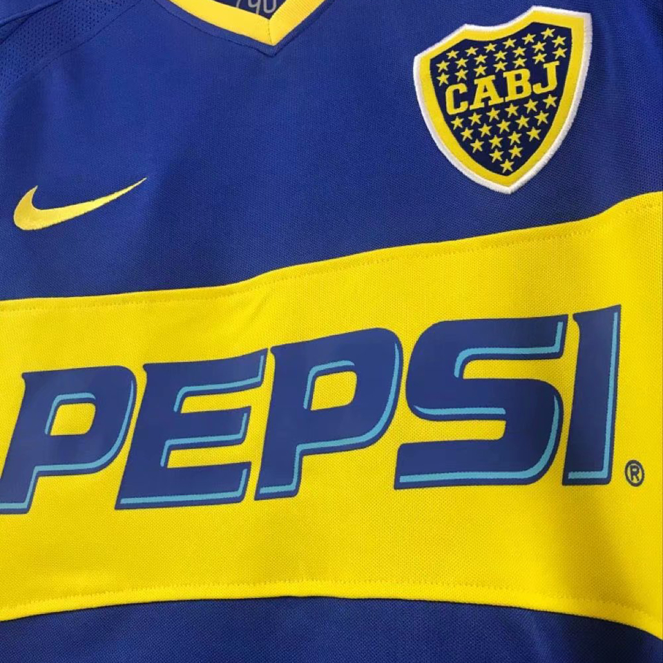 Boca Juniors Home 2003-04 Football Shirt Soccer Jersey Retro Vintage