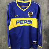 2003/2004 Boca Home Retro Long Sleeve Soccer Jersey