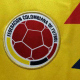 1990 Colombia Away Yellow Retro Soccer Jersey