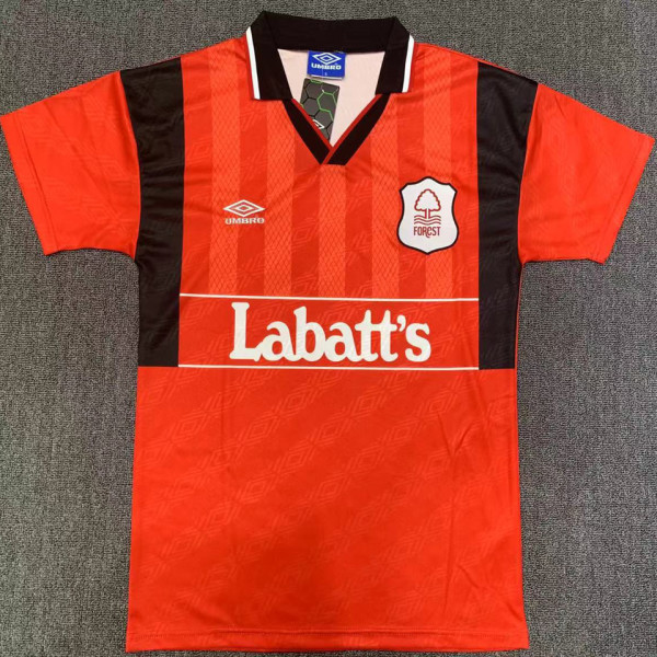 1994/96 Nottingham Home Red Retro Soccer Jersey