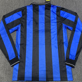 2009/10 In Milan Home Long Sleeve Retro Soccer Jersey