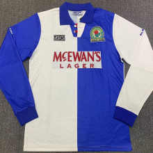 1994-95 Blackburn Rovers Home Retro Long Sleeve Soccer Jersey