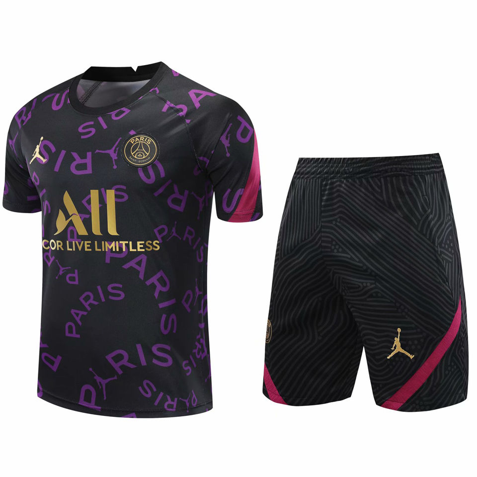 2020 21 Psg Purple Short Training Jersey A Set