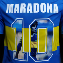 Maradona #10 Boca Home Retro Soccer Jersey 1981 ★★