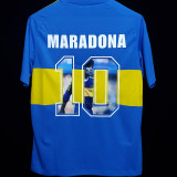 Maradona #10 Boca Home Retro Soccer Jersey 1981 ★★