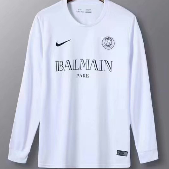psg white long sleeve jersey