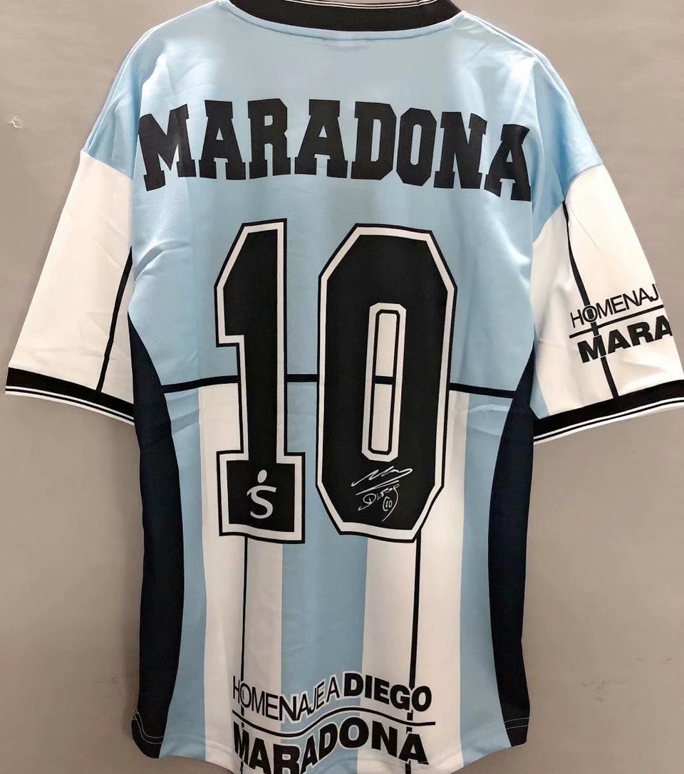 Maradona #10 Argentina Home Retro Soccer Jersey2001