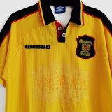 1996-98 Scotland Yellow Retro Soccer Jersey