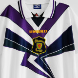 1994-1996 Scotland Away White Retro Soccer Jersey