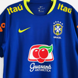 2021 Brazil Away Blue Training Soccer Jersey