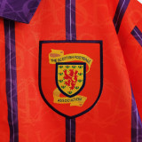 1994 Scotland Away Red Retro Soccer Jersey