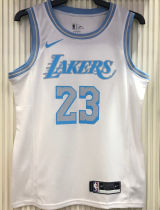 2021 LA Lakers JAMES #23 Limited Edition White NBA Jerseys Hot Pressed