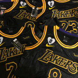 LA Lakers James #23 Black Snake NBA Jerseys Hot Pressed