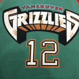 Grizzlies Morant #12 Green NBA Jerseys Hot Pressed