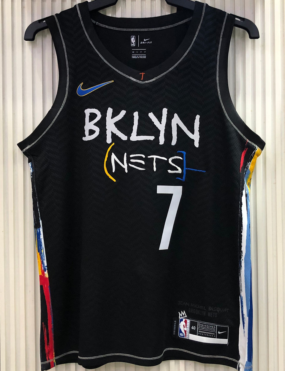 2021 Nets DURANT#7 City Edition Black NBA Jerseys Hot Pressed