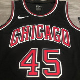 Bulls JDRDAN #45 Black NBA Jerseys Hot Pressed