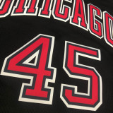 Bulls JDRDAN #45 Black NBA Jerseys Hot Pressed