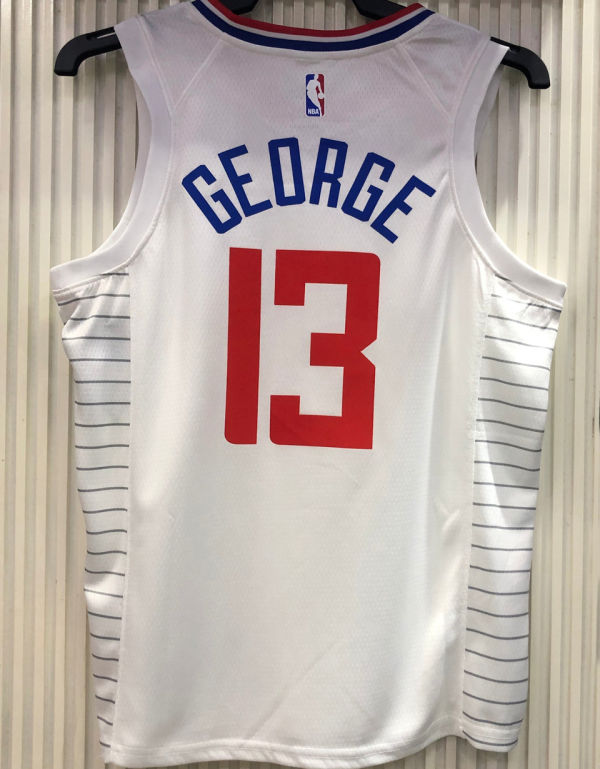 2021 Clippers GE0RGE #13 Limited Edition White NBA Jerseys ...