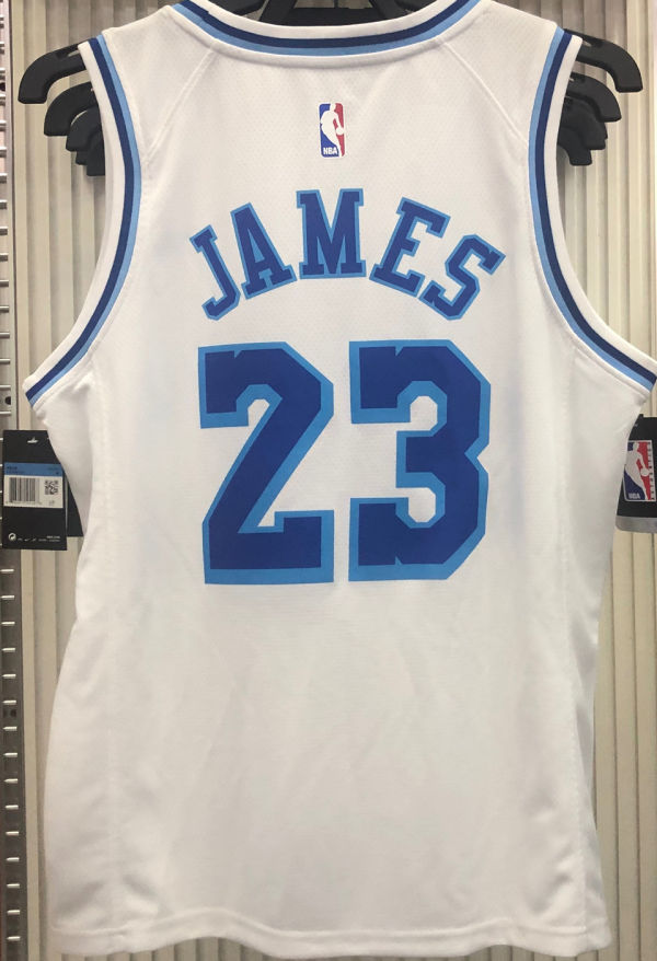 2021 LA Lakers James #23 White NBA Jerseys Hot Pressed
