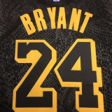 LA Lakers Before #8 After Bryant  #24 Black Snake NBA Jerseys Hot Pressed前8后24