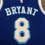 LA Lakers Bryant # 8 Blue NBA Jerseys Hot Pressed