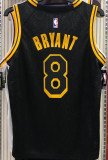 LA Lakers Bryant #8 Black Snake NBA Jerseys Hot Pressed