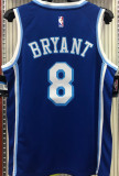 LA Lakers Bryant # 8 Blue NBA Jerseys Hot Pressed