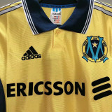 1998/1999 Marseille Away Yellow Retro Soccer Jersey