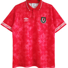 1990/92 Wales Home Red Retro Soccer Jersey