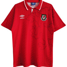 1992/94 Wales Home Red Retro Soccer Jersey