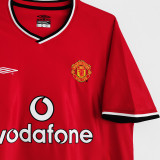 2000/02 M Utd Home Red Retro Soccer Jersey