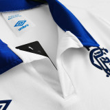 1994 Rangers Away White Retro Soccer Jersey