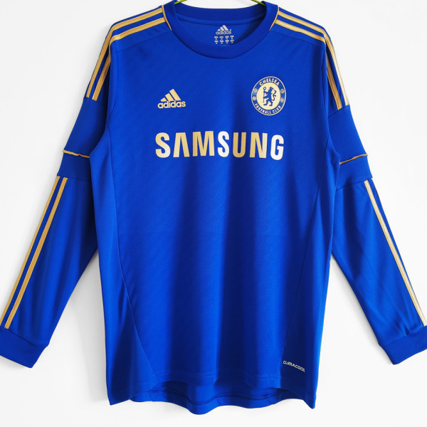 2012/13 CFC Home Blue Long Sleeve Retro Soccer Jersey