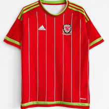 2015/16 Wales Home Red Retro Soccer Jersey