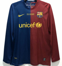 2008/09 BA Home UCL Final Long Sleeve Retro Soccer Jersey