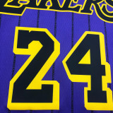 2018 LA Lakers BRYANT # 24 Purple Stripe Limited Edition NBA Jerseys Hot Pressed