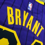 2018 LA Lakers BRYANT # 24 Purple Stripe Limited Edition NBA Jerseys Hot Pressed