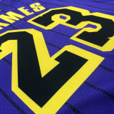 2018 LA Lakers JAMES # 23 Purple Stripe Limited Edition NBA Jerseys Hot Pressed