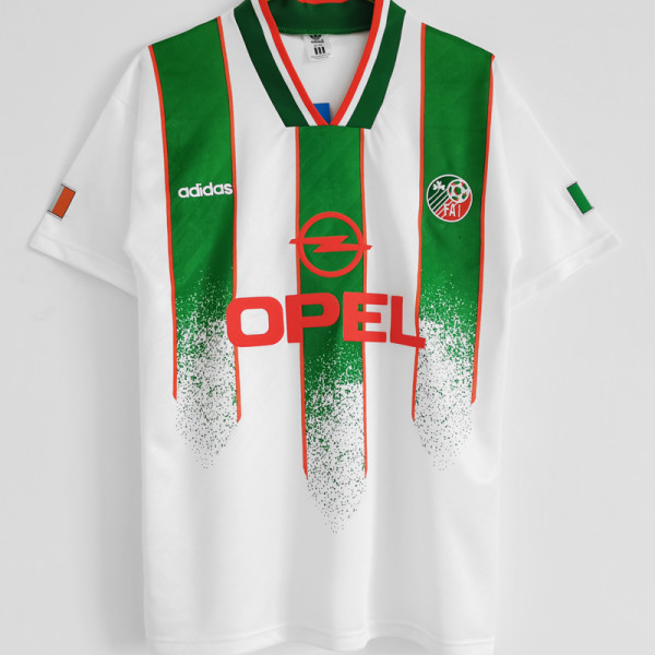 1994 Ireland Away White Retro Soccer Jersey