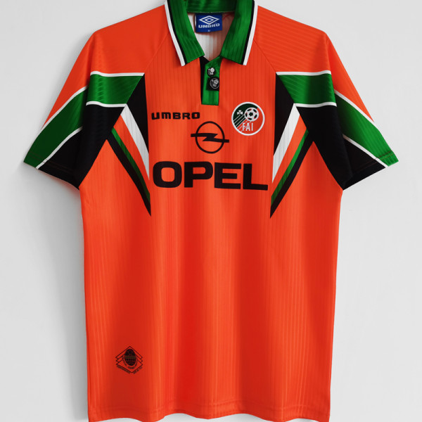 1997/98 Ireland Away Orange Retro Soccer Jersey