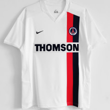 2002/2003 PSG Away White Retro Soccer Jersey