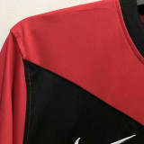 2010 M Utd Home Red Long Sleeve Retro Soccer Jersey