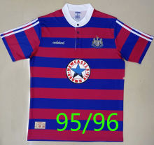 1995/96 Newcastle Home Red Blue Retro Soccer Jersey