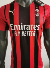 2021/22 AC Milan Home Player Version Soccer Jersey