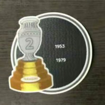 COPA AMERICA  2 Cup Patch 1953,1979 Paraguay Jersey 2字杯美洲杯巴拉圭专用