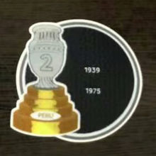 COPA AMERICA  2 Cup Patch 1939,1975 Peru Jersey 2字杯美洲杯秘鲁专用