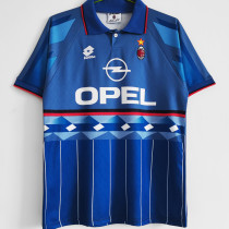 1995/96 AC Milan Away Blue Retro Soccer Jersey