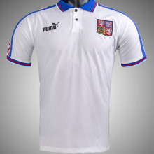 1996 Czech Away White Retro Soccer Jersey